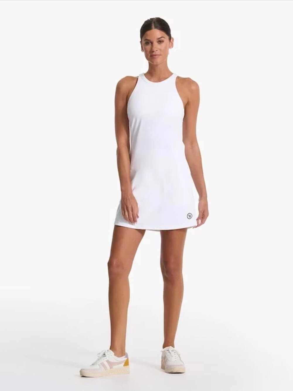 Vuori White Volley Dress Sz XS Country Club Tennis Pickleball Athleisure Golf